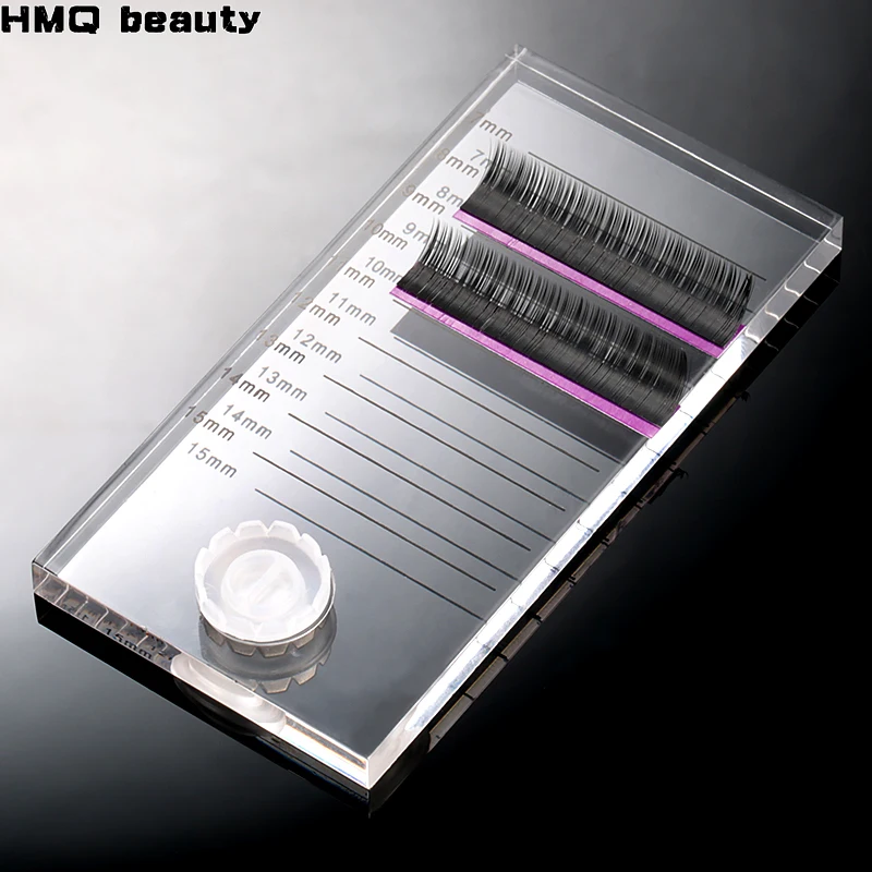 Eyelash Extension Salon - Acrylic Lash Tile with Glue Cup,