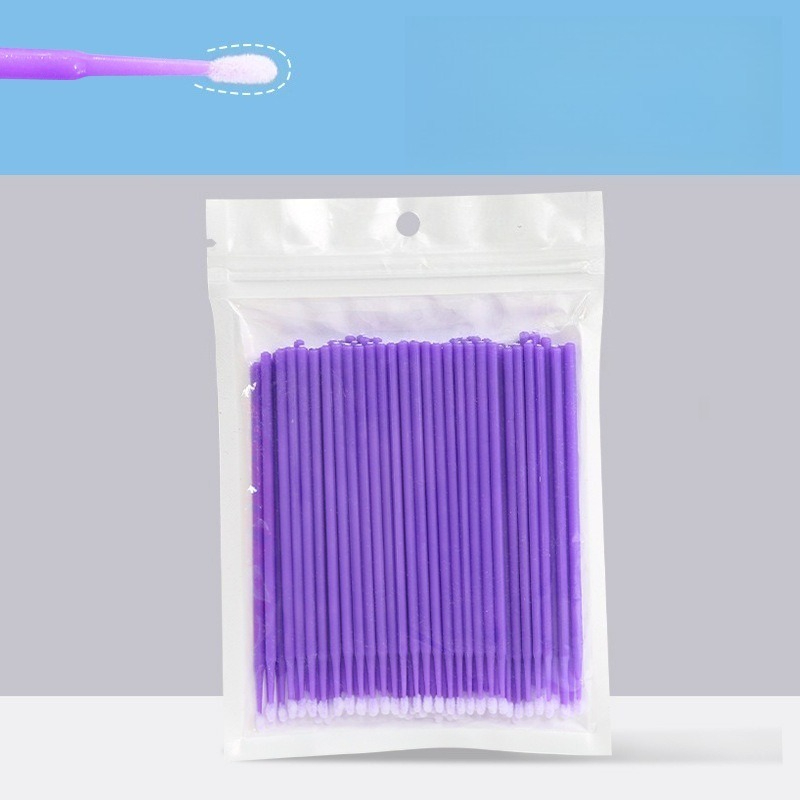 Eyelash Extension Retouch - Disposable Nano Cotton Swabs Ultra Thin