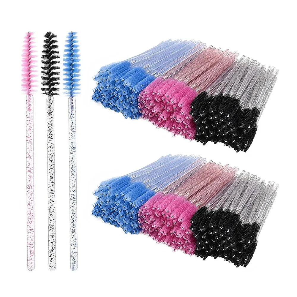 Eyelash Extension Glasses - 50pcs Eyelash Brushes Mascara Wands Applicator