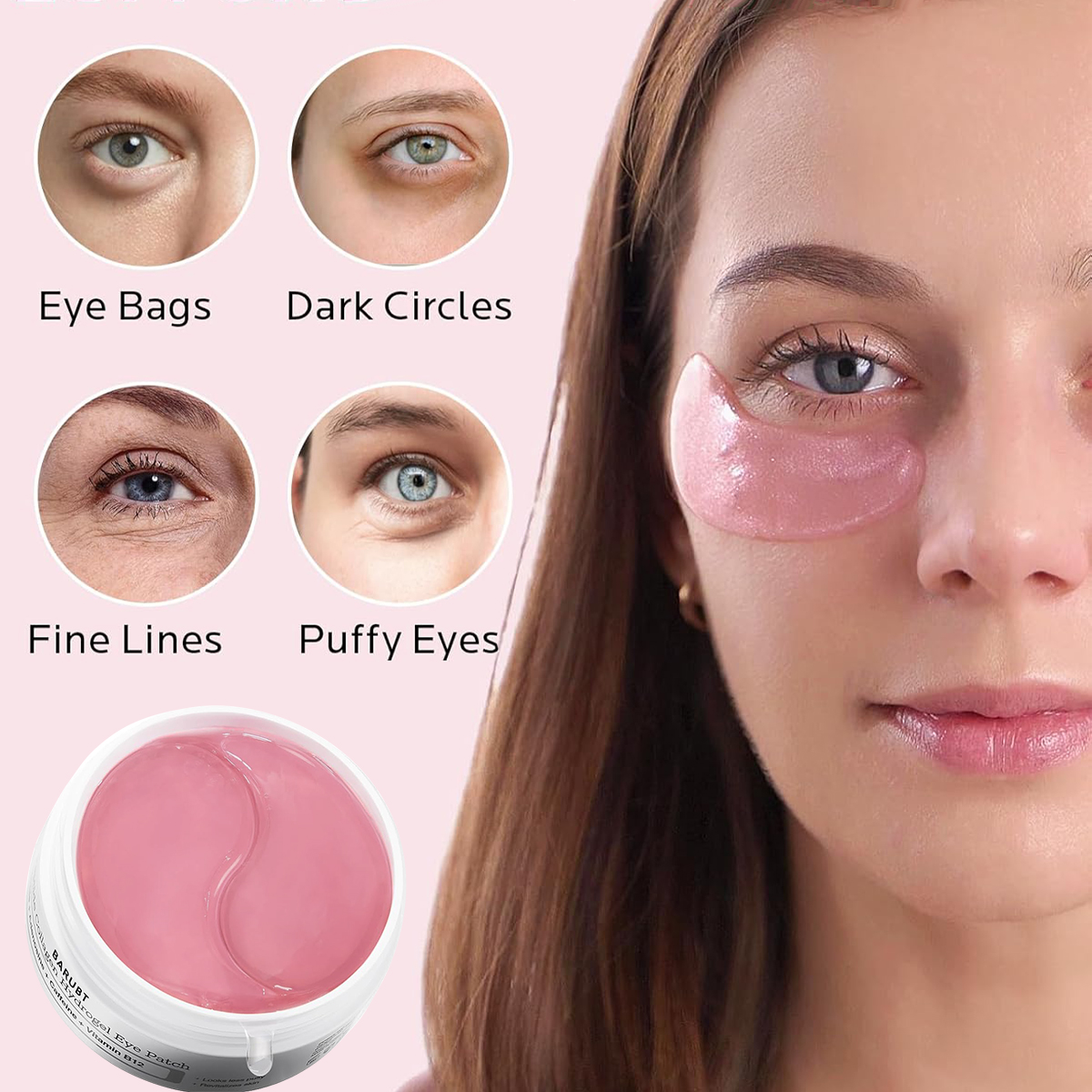 BARUBT Collagen Hydrogel Firms - đánh giá và giá Eye Pad Collagen