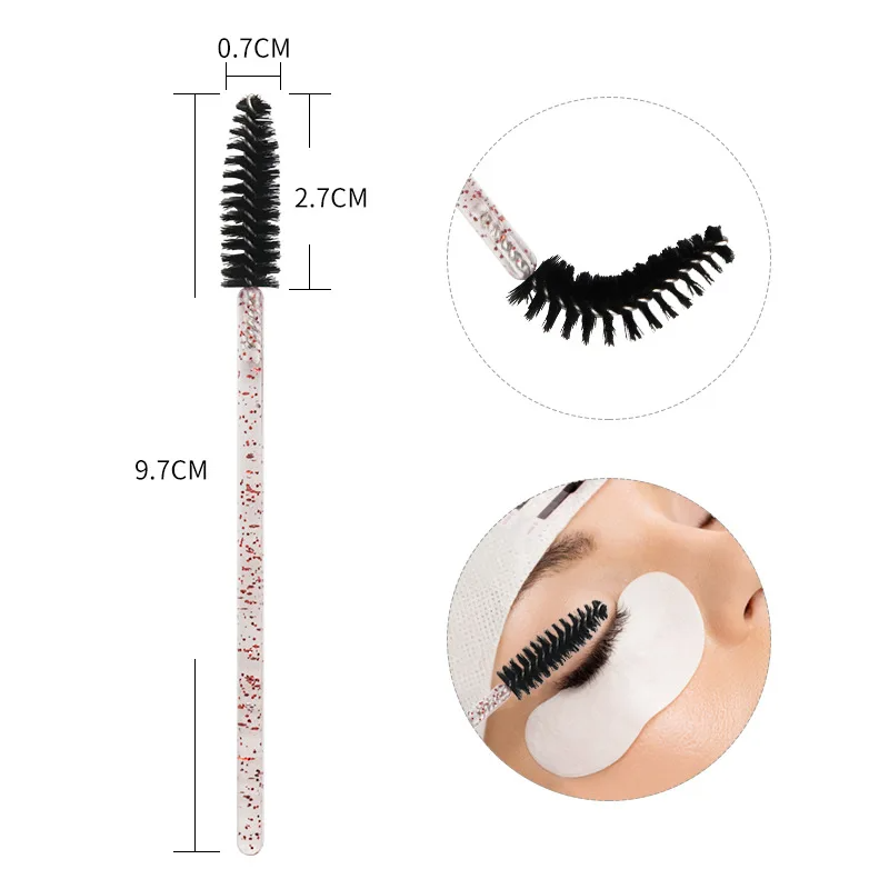 50pcs Eyelash Brushes Mascara  - đánh giá và giá Eyelash Extension Glasses
