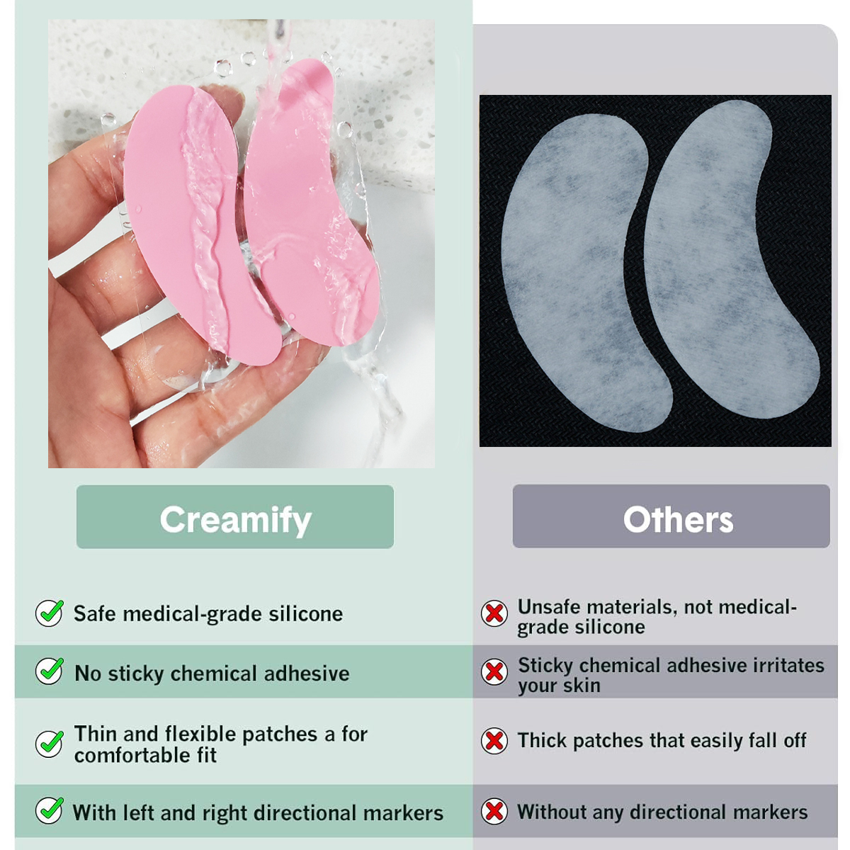 1Pair Reusable Eyelash Pads Si - đánh giá và giá Eyelash Extension Glasses