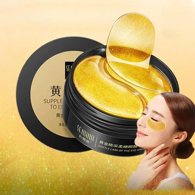 60pcs Golden Moisturizing Eye  - đánh giá và giá Eye Pad Collagen