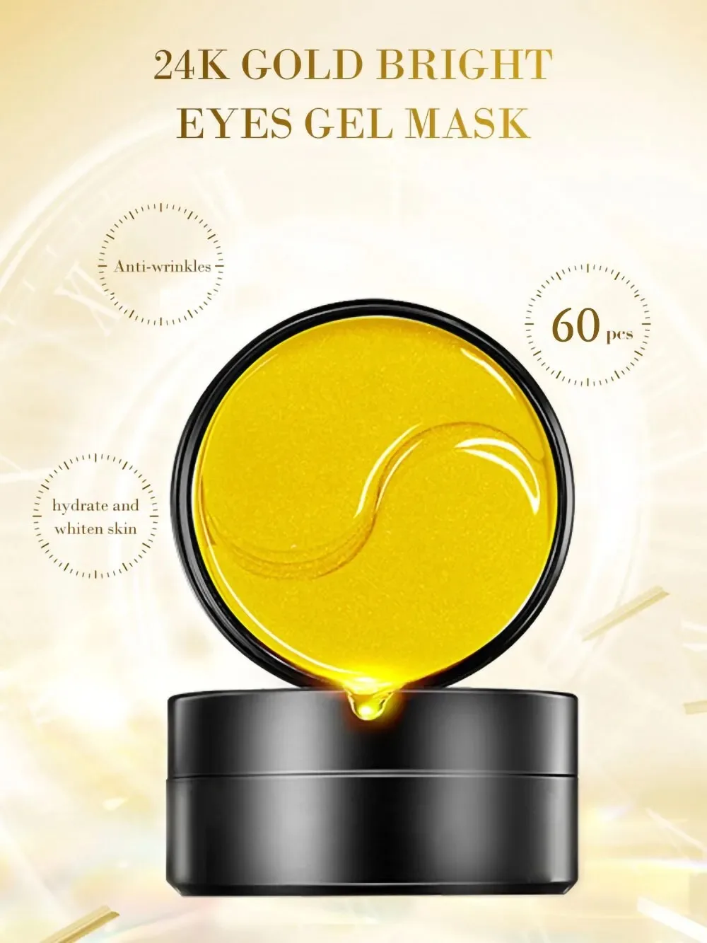 60pcs Golden Moisturizing Eye  - đánh giá và giá Eye Pad Collagen