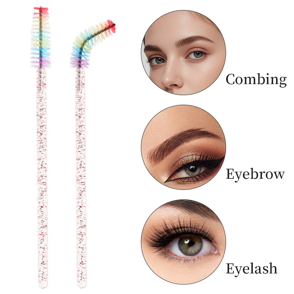 50PCS Rainbow Crystal Eyelash  - đánh giá và giá Eyelash Extension Glasses