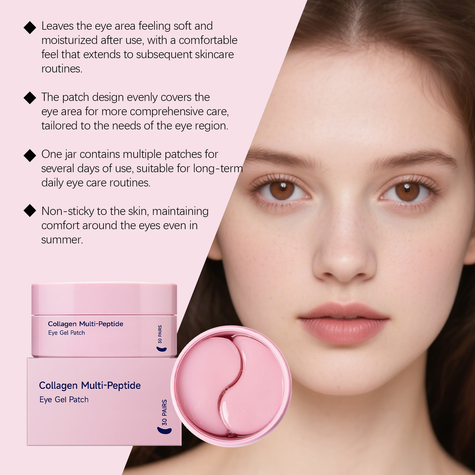 Collagen Multi-peptide Eye Gel - đánh giá và giá Eye Pad Collagen