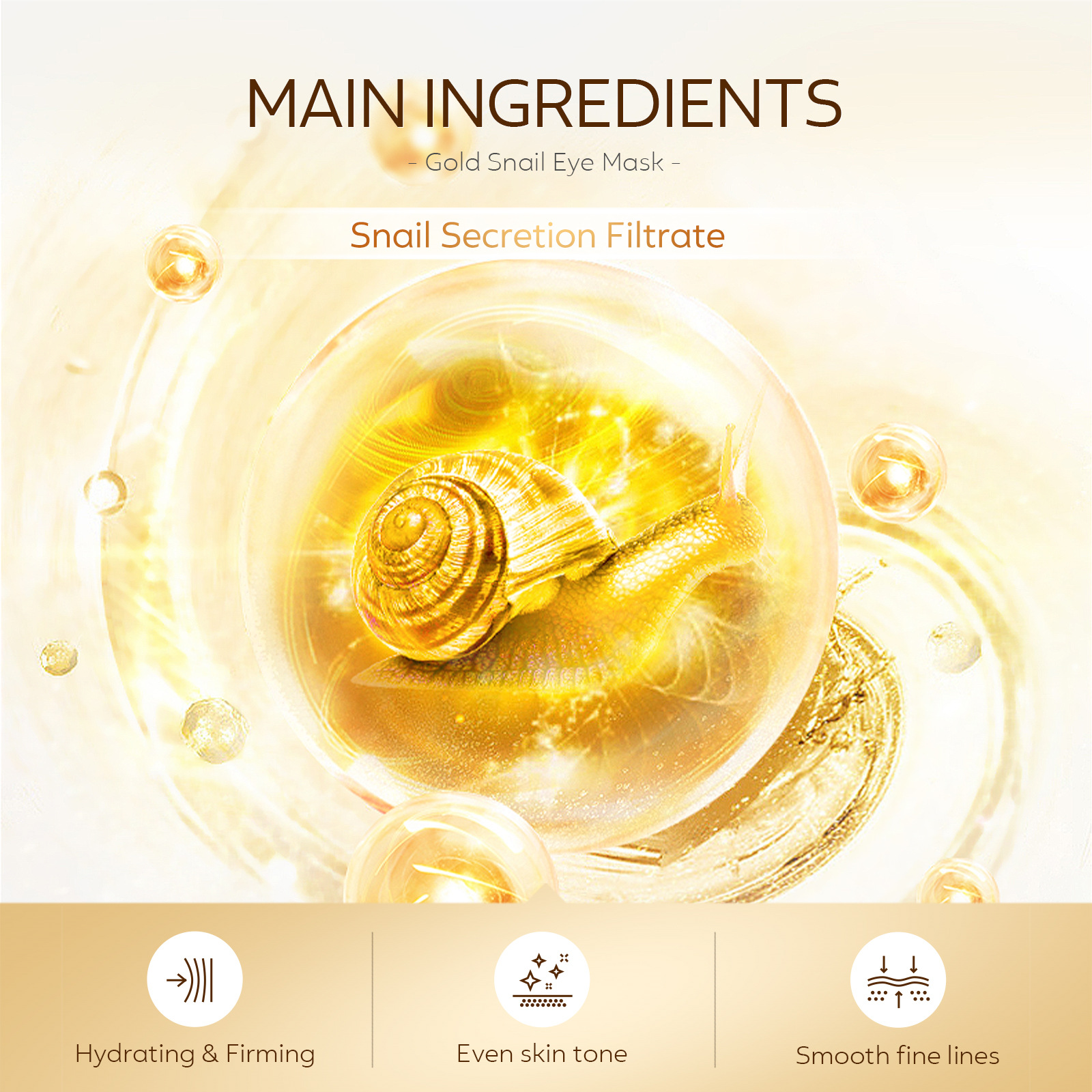 LAIKOU 50pcs Golden Snail Coll - đánh giá và giá Eye Pad Collagen