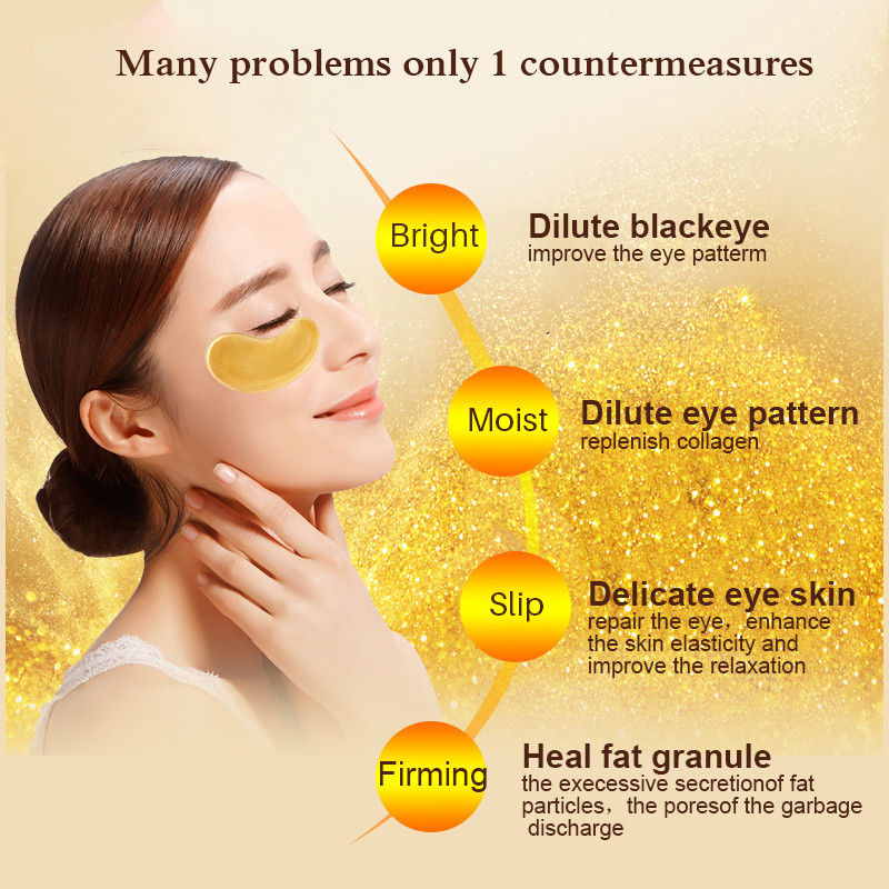 5/10/20/30 Pairs Crystal Gold  - đánh giá và giá Eye Pad Collagen