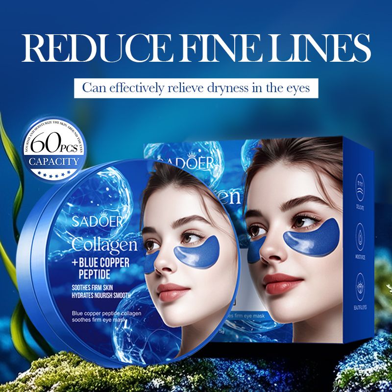 60pcs SADOER Caffeine Crystal  - đánh giá và giá Eye Pad Collagen