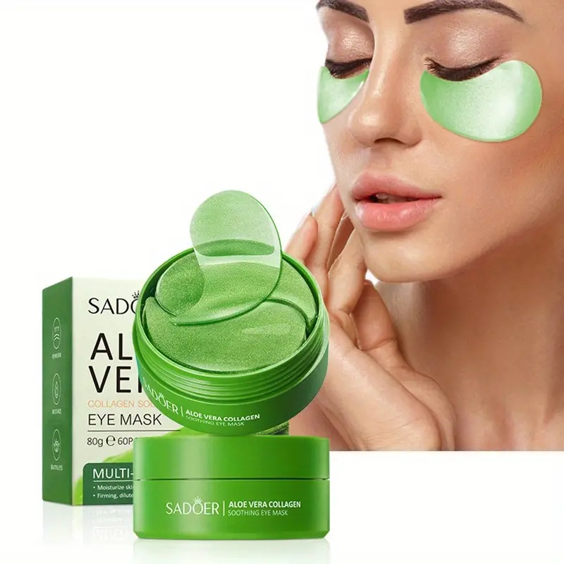 60 Pieces of Aloe Vera Collage - đánh giá và giá Eye Pad Collagen