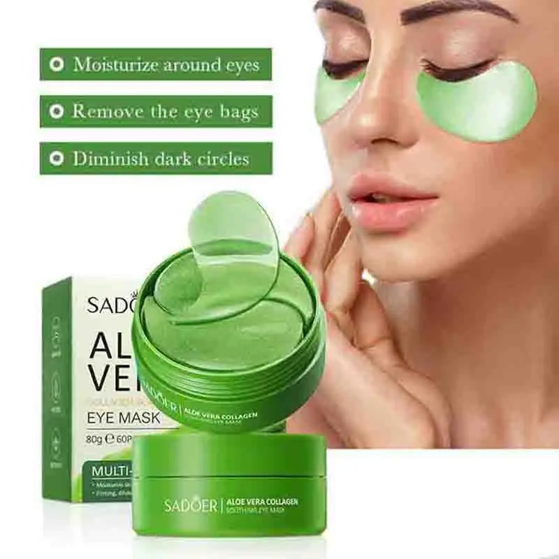 60pcs Aloe Vera Collagen Eye M - đánh giá và giá Eye Pad Collagen
