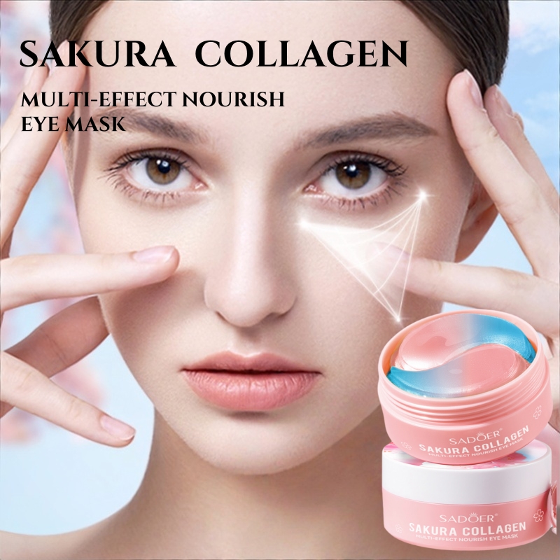 60Pcs Sakura Collagen Multi-Ef - đánh giá và giá Eye Pad Collagen