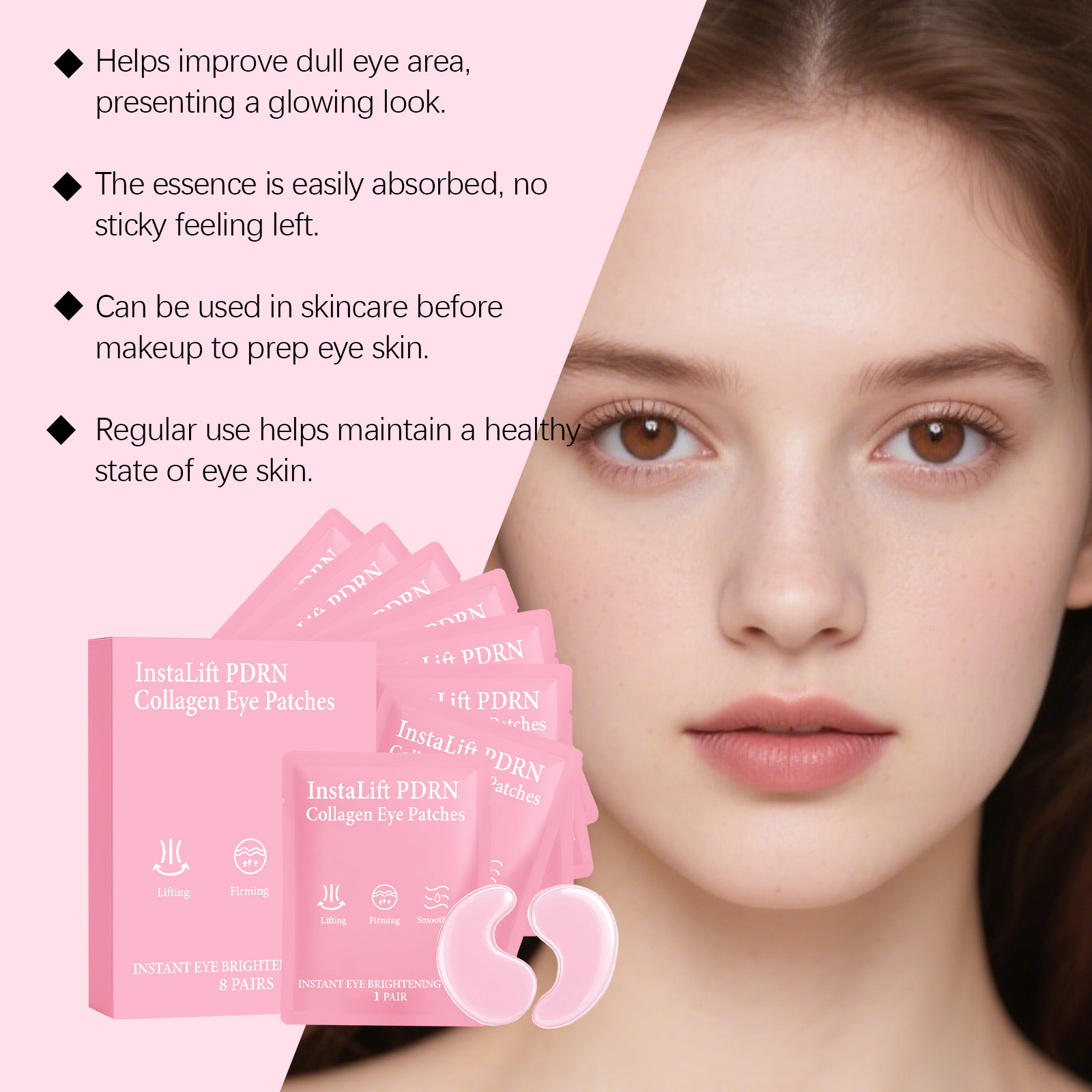 Instalift PDRN Collagen Eye Pa - đánh giá và giá Eye Pad Collagen