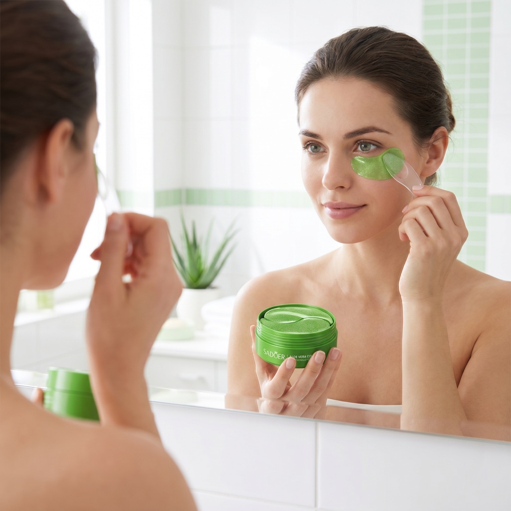 60pcs Aloe Vera Collagen Eye M - đánh giá và giá Eye Pad Collagen